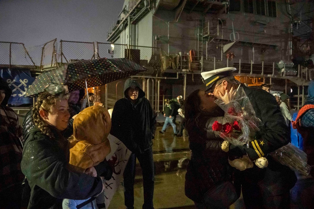 USS Forrest Sherman Returns Home From Deployment