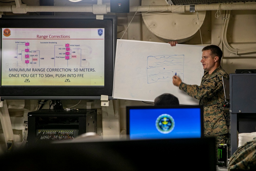 Call for Fire Class on USS Anchorage