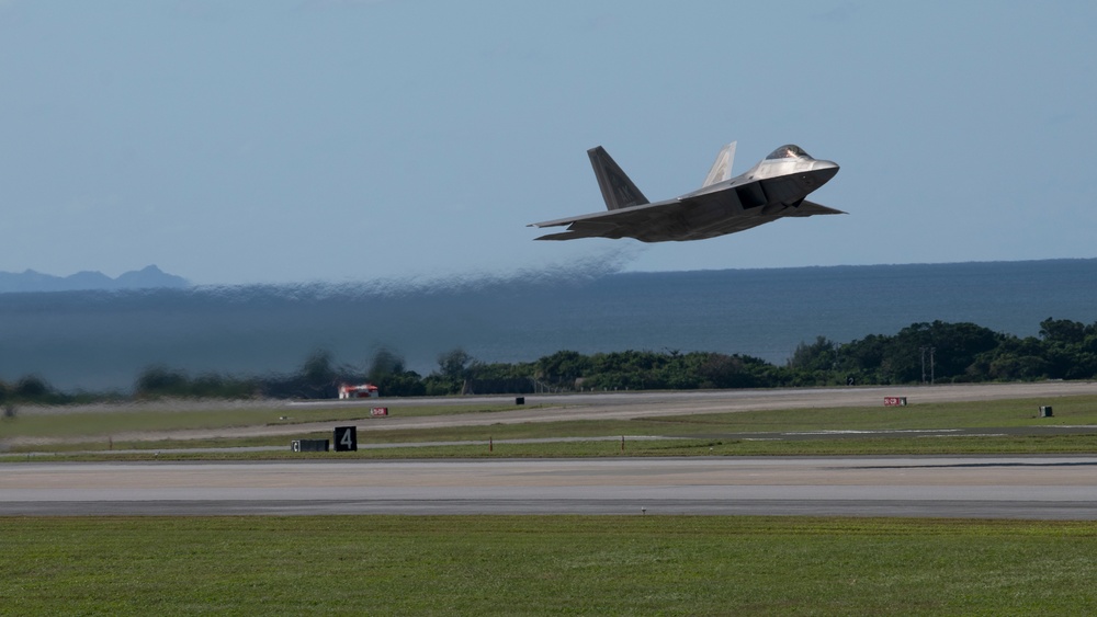 Raptors depart the 18th Wing in support of IRON SHADOW
