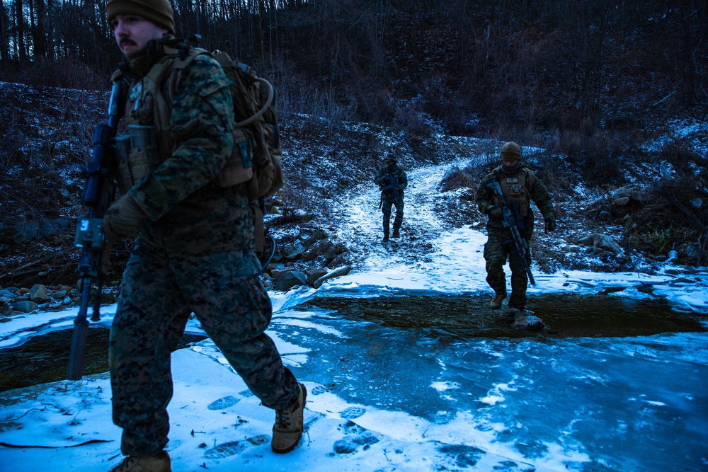 KMEP 23.1: U.S. Marines and Republic of Korea Marines conduct a Land Navigation Course