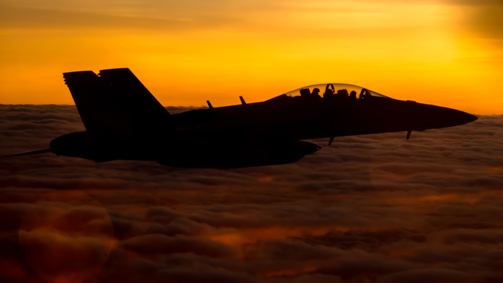 VMFA-312 Flies in Formation during Ryukyu Vice 23.1