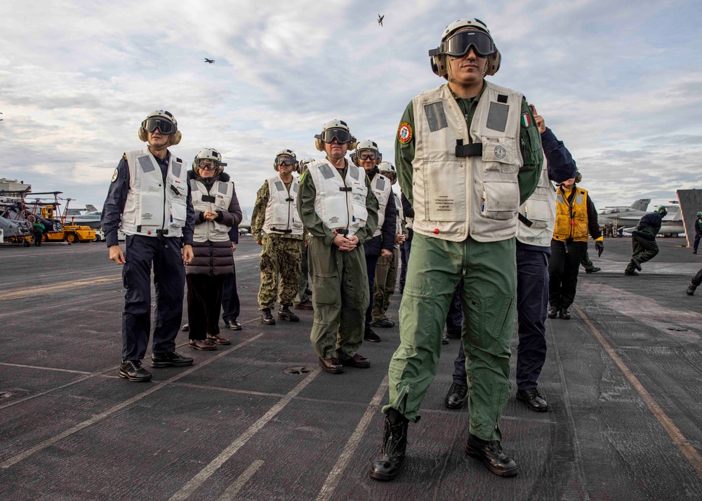 USS George H.W. Bush Distinguished Visitors