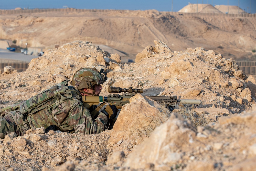 Alpha Company, 1st Battalion, 125th Infantry Regiment, 37th Infantry Brigade Combat Team, conducts range operations