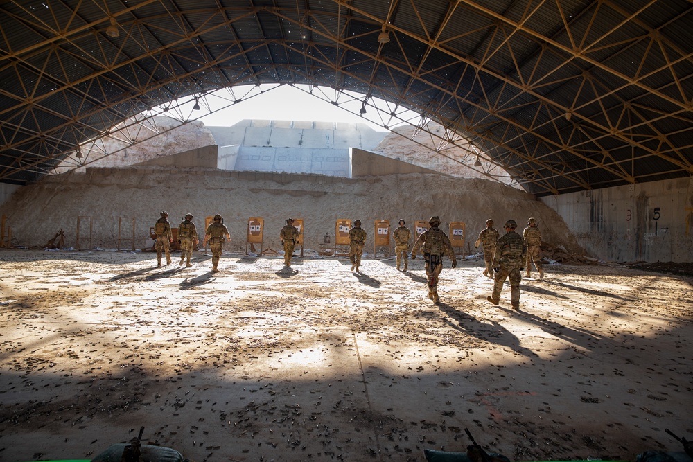 Alpha Company, 1st Battalion, 125th Infantry Regiment, 37th Infantry Brigade Combat Team, conducts range operations