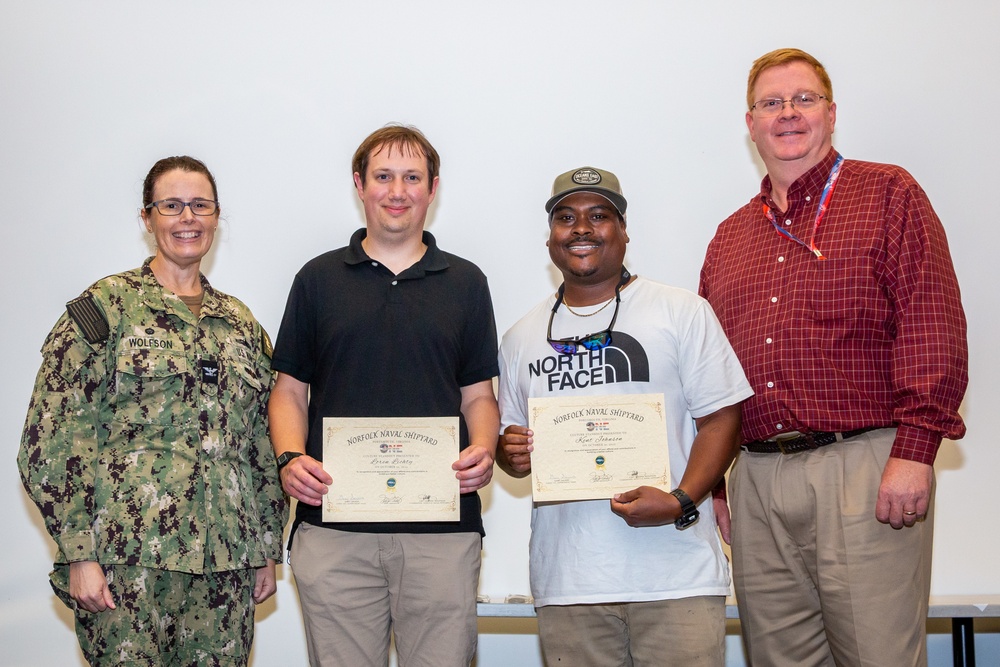 Norfolk Naval Shipyard Recognizes Employees in Efforts to Build a Better Culture