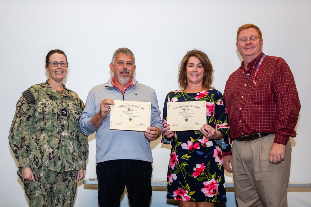 Norfolk Naval Shipyard Recognizes Employees in Efforts to Build a Better Culture