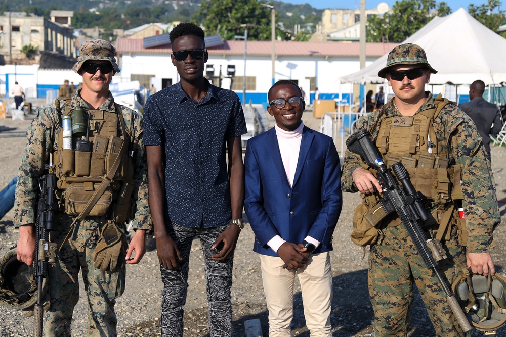 U.S. Marines Support CP22 Haiti Stop Final Day