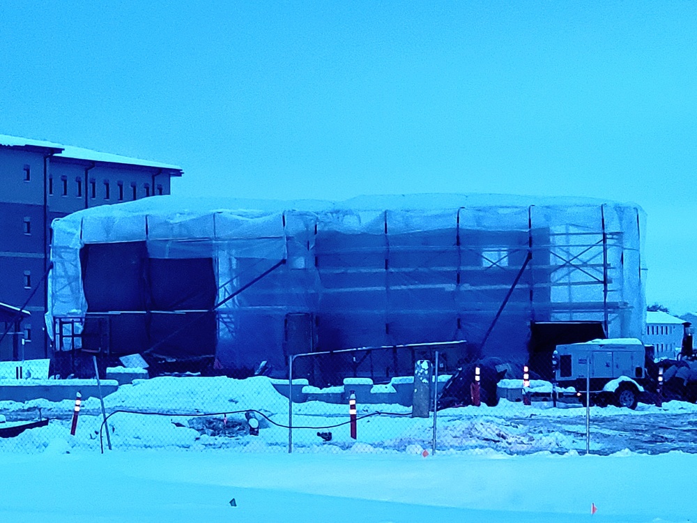 December 2022 construction operations of $11.96 million transient training brigade headquarters at Fort McCoy