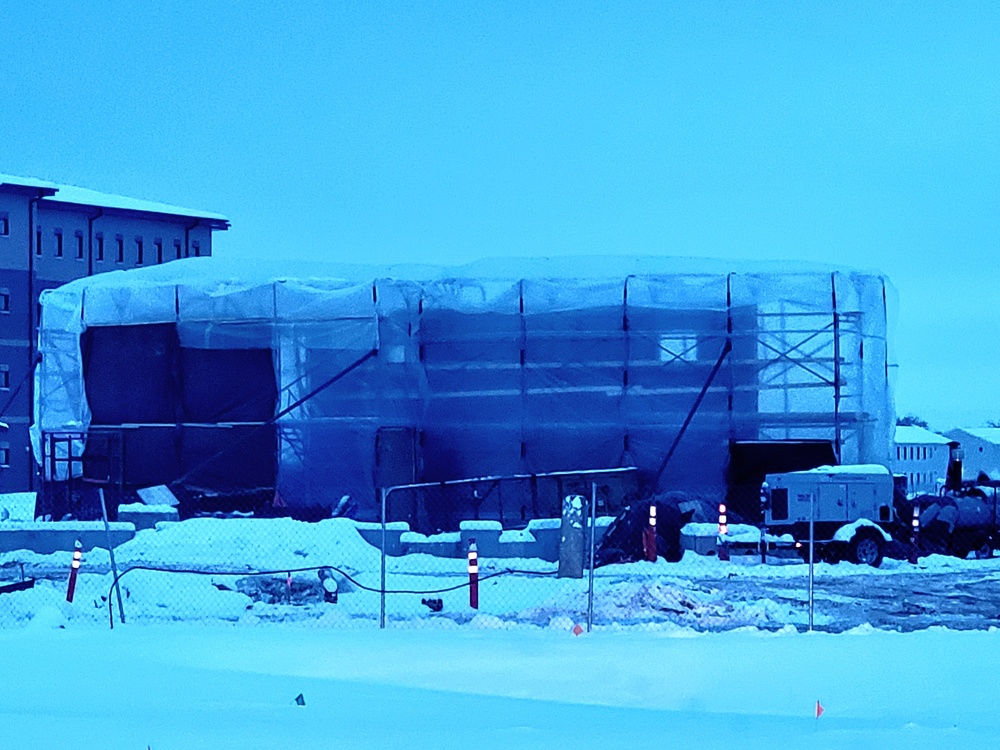 December 2022 construction operations of $11.96 million transient training brigade headquarters at Fort McCoy