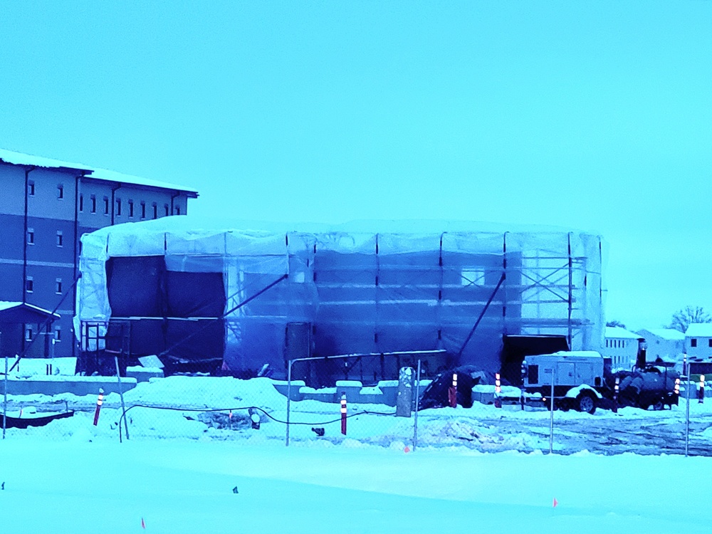 December 2022 construction operations of $11.96 million transient training brigade headquarters at Fort McCoy