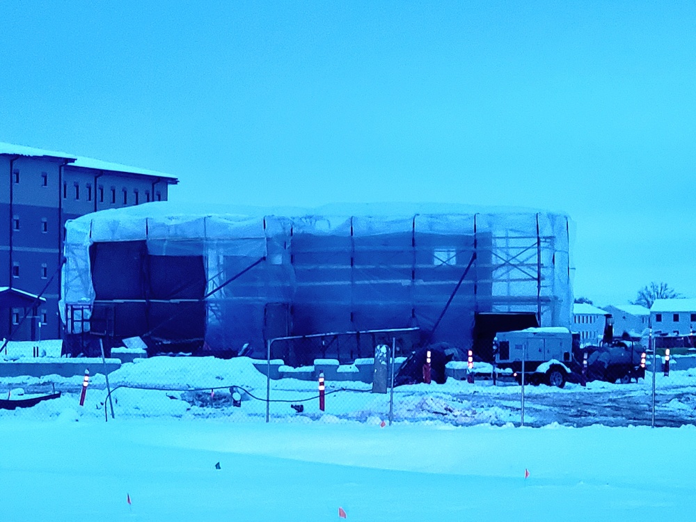 December 2022 construction operations of $11.96 million transient training brigade headquarters at Fort McCoy