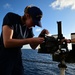 USCGC Spencer's (WMEC 905) crew conducts .50 caliber familiarization at sea