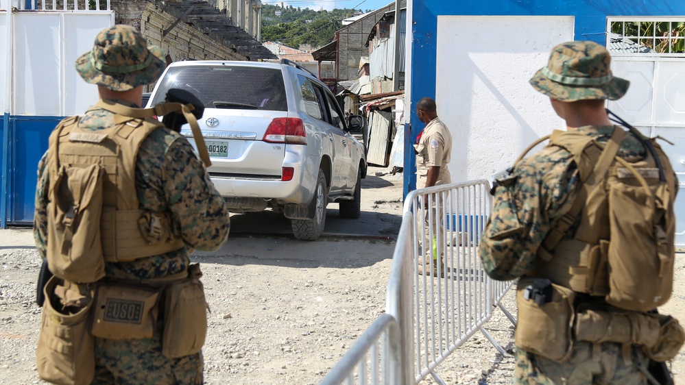 U.S. Marines Provide Support In Haiti