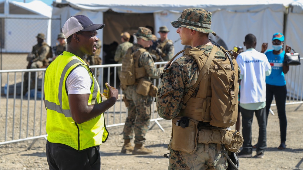 U.S. Marines Provide Support In Haiti