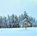 December 2022 snow scenes in Fort McCoy's Pine View Recreation Area