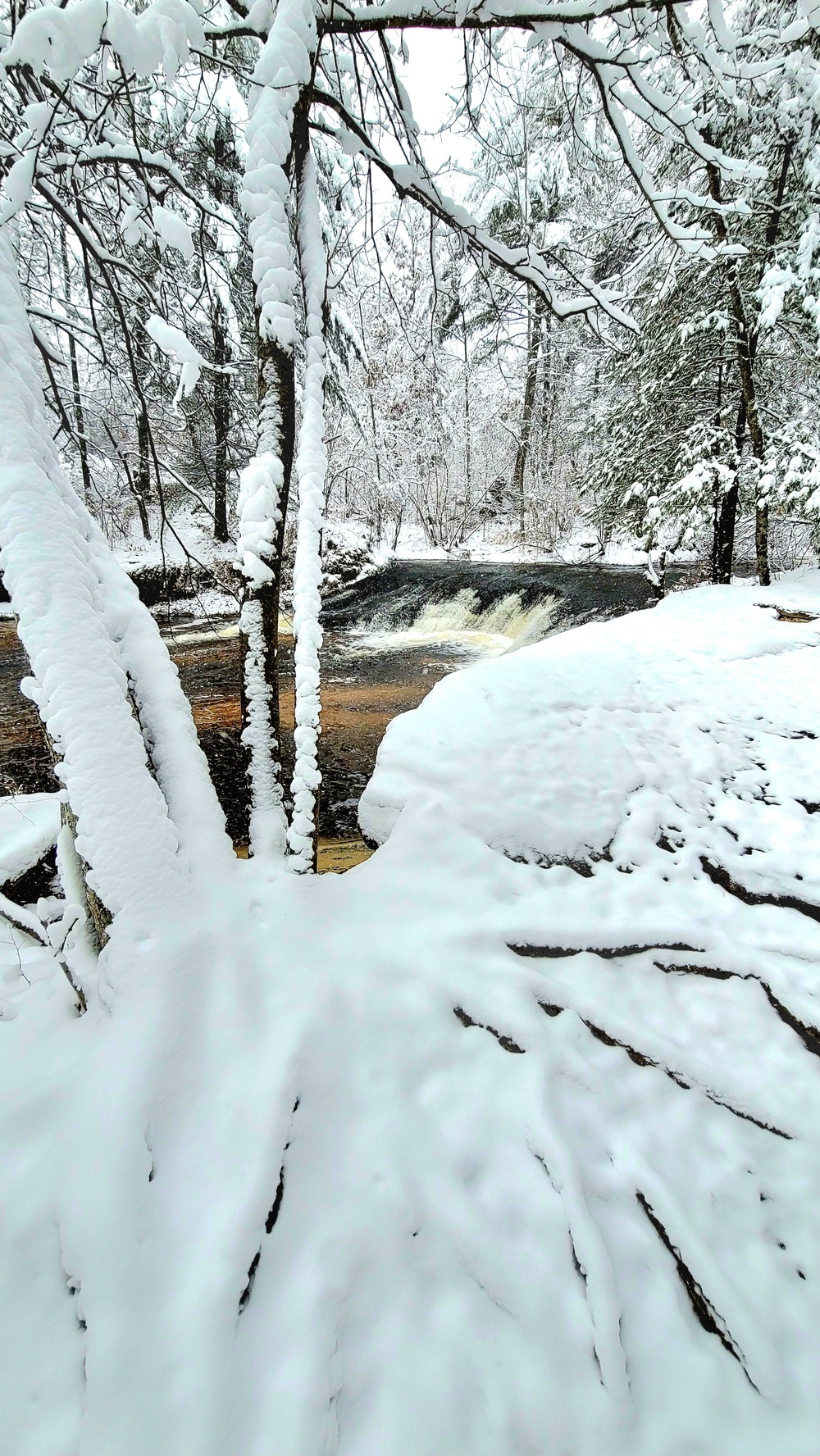 December 2022 snow scenes in Fort McCoy's Pine View Recreation Area