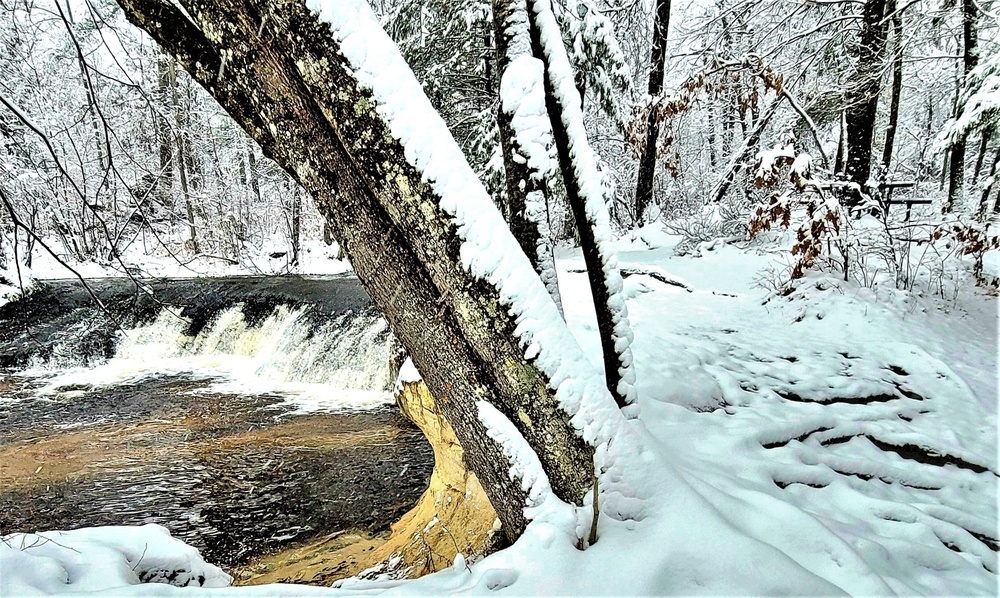 December 2022 snow scenes in Fort McCoy's Pine View Recreation Area