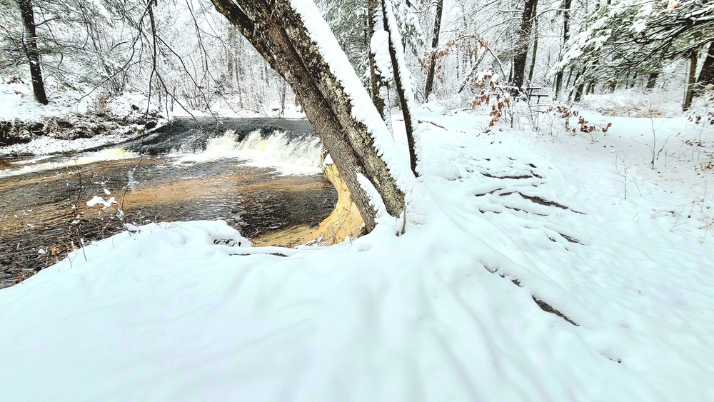 December 2022 snow scenes in Fort McCoy's Pine View Recreation Area