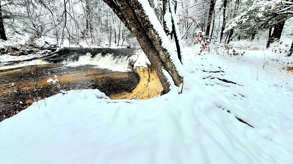 December 2022 snow scenes in Fort McCoy's Pine View Recreation Area