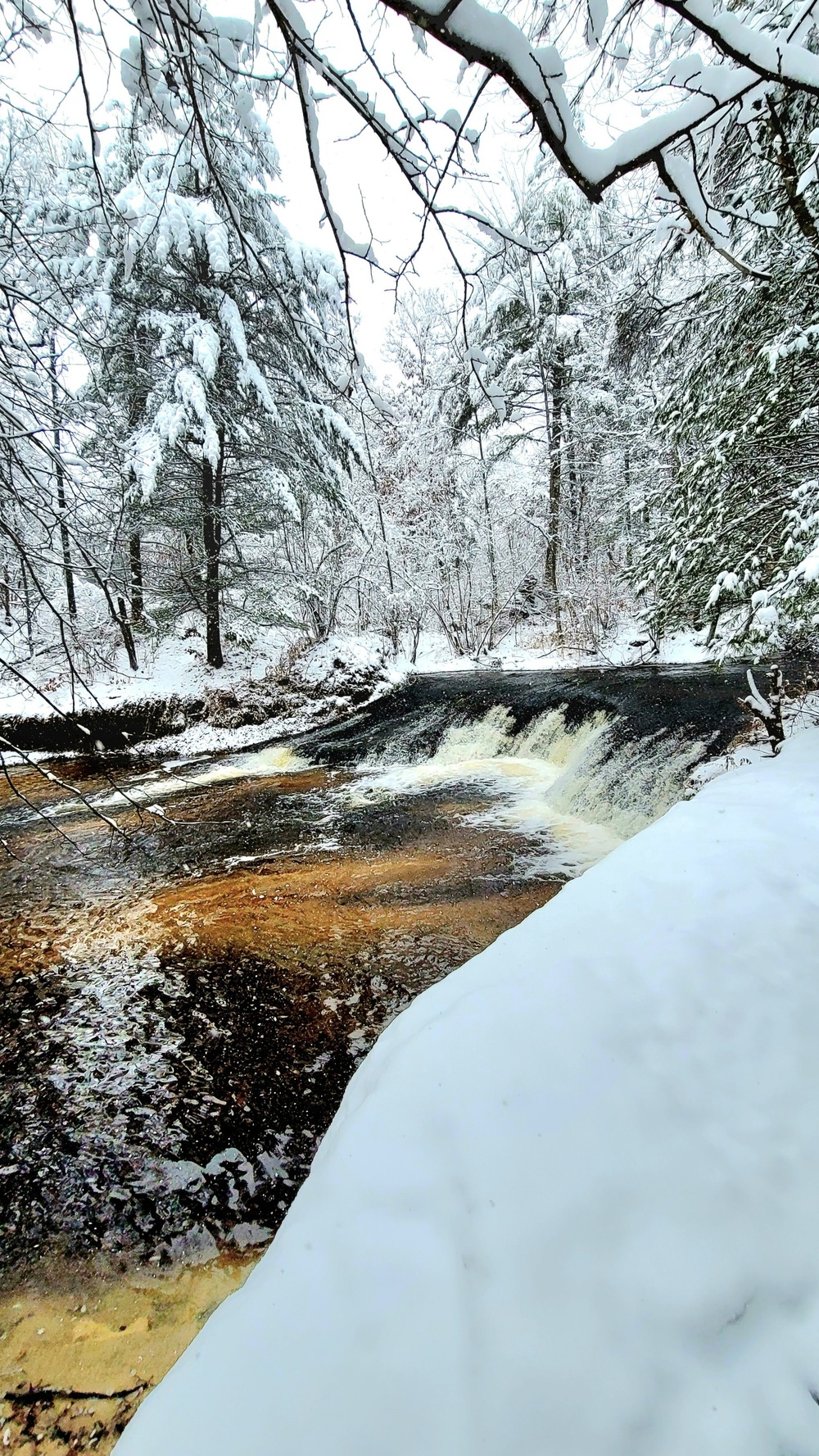 December 2022 snow scenes in Fort McCoy's Pine View Recreation Area