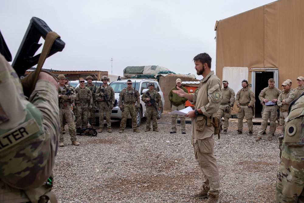 Coalition Members assigned to Combined Joint Task Force - Operation Inherent Resolve conduct joint operational rehearsals