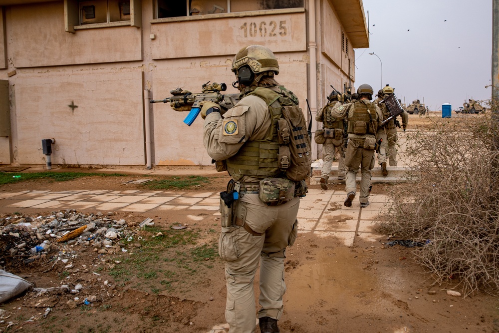 Coalition Members assigned to Combined Joint Task Force - Operation Inherent Resolve conduct joint operational rehearsals