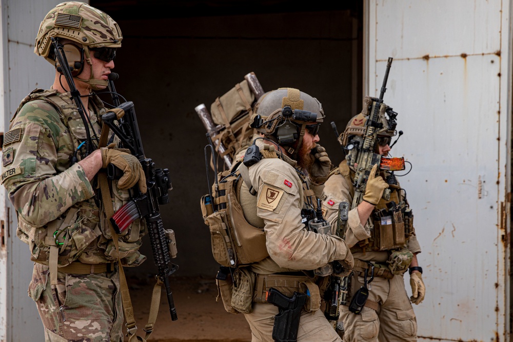 Coalition Members assigned to Combined Joint Task Force - Operation Inherent Resolve conduct joint operational rehearsals