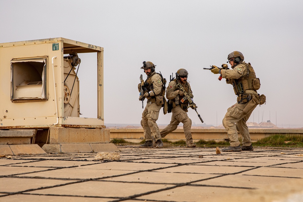 Coalition Members assigned to Combined Joint Task Force - Operation Inherent Resolve conduct joint operational rehearsals