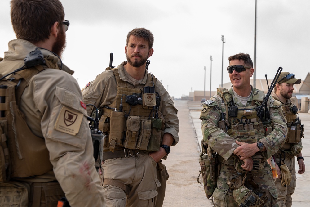 Coalition Members assigned to Combined Joint Task Force - Operation Inherent Resolve conduct joint operational rehearsals.