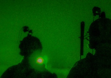 Alpha Company, 1st Battalion, 125th Infantry Regiment, 37th Infantry Brigade Combat Team, night patrol at Al Asad Air Base