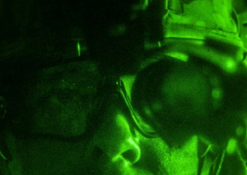 Alpha Company, 1st Battalion, 125th Infantry Regiment, 37th Infantry Brigade Combat Team, night patrol at Al Asad Air Base