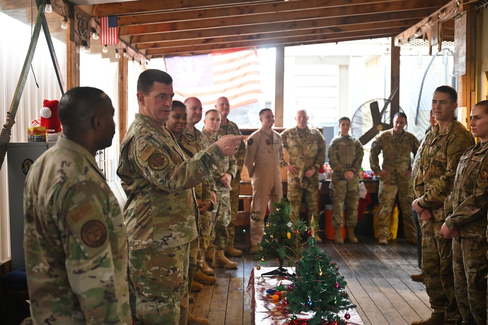 DANG and senior leaders visit deployed Airmen in Djibouti