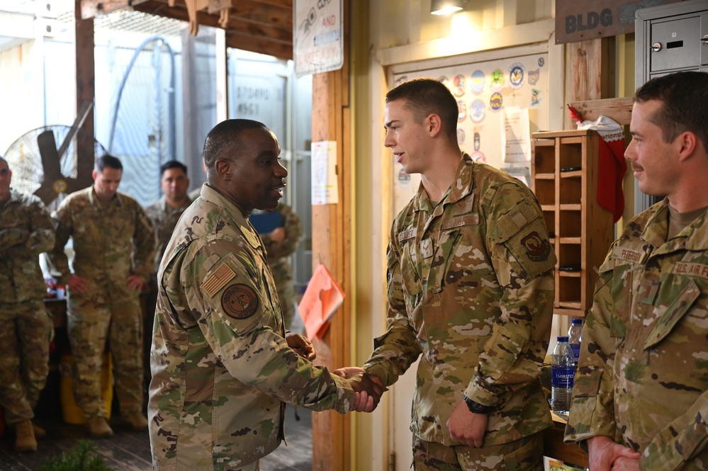 DANG and senior leaders visit deployed Airmen in Djibouti