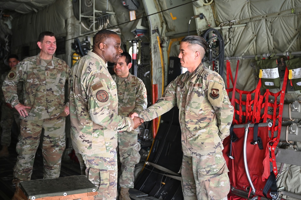 DANG and senior leaders visit deployed Airmen in Djibouti