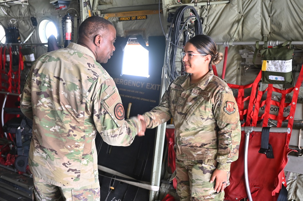 DANG and senior leaders visit deployed Airmen in Djibouti