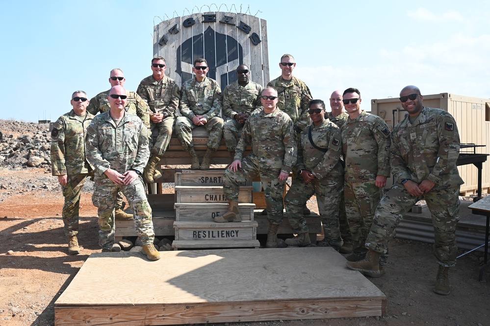 DANG and senior leaders visit deployed Airmen in Djibouti