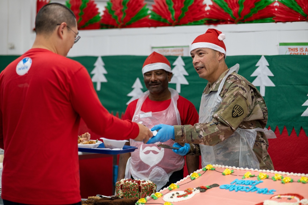 Christmas Meal Zone 6 Dining Facility Camp Arifjan in Kuwait