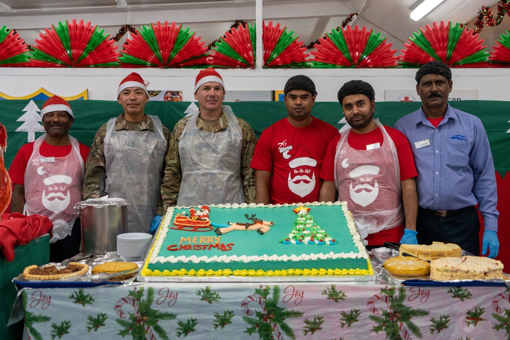 Christmas Meal Zone 6 Dining Facility Camp Arifjan in Kuwait