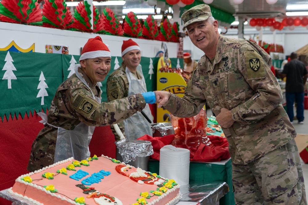 Christmas Meal Zone 6 Dining Facility Camp Arifjan in Kuwait