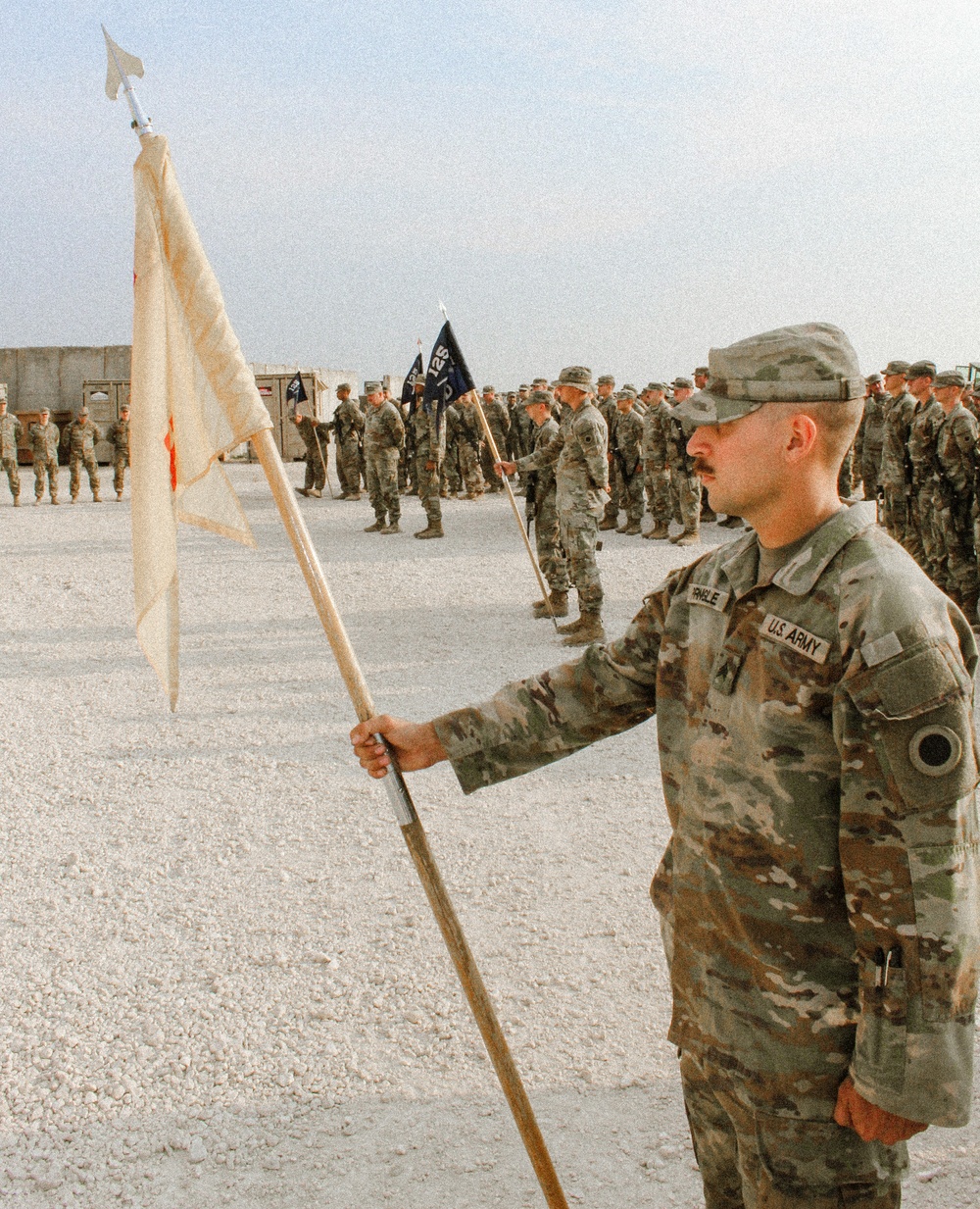 Patching ceremony of 1st Battalion, 125th Infantry Regiment