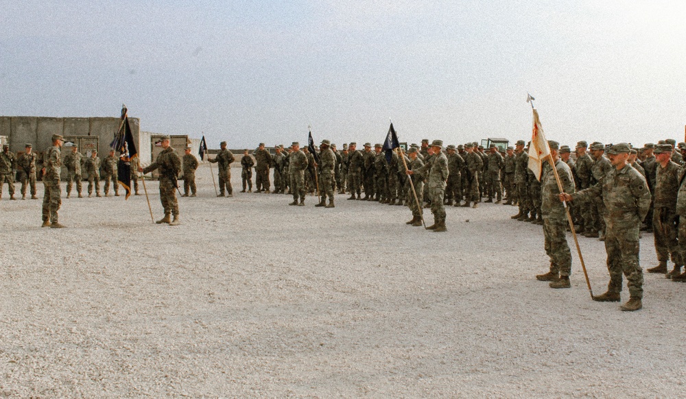 Patching ceremony of 1st Battalion, 125th Infantry Regiment