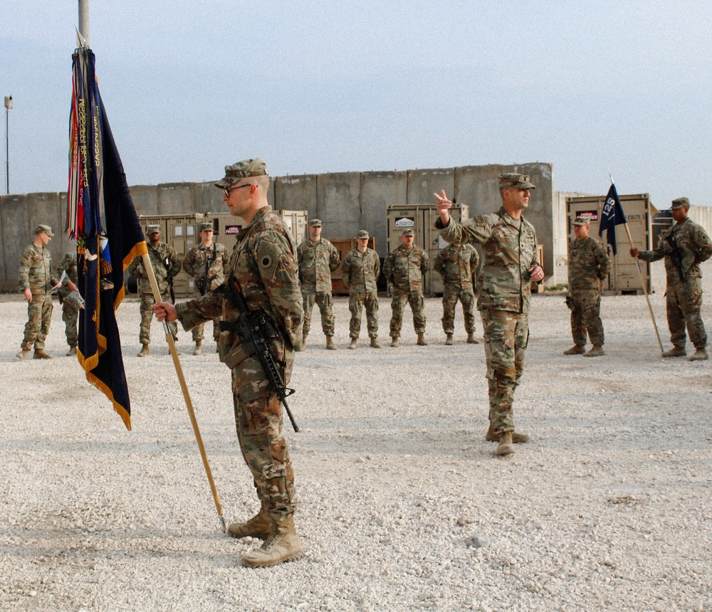 Patching ceremony of 1st Battalion, 125th Infantry Regiment