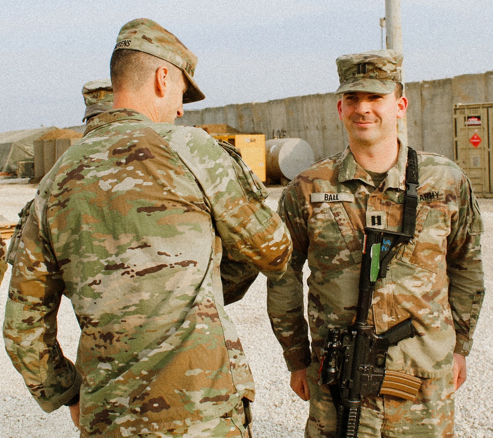 Patching ceremony of 1st Battalion, 125th Infantry Regiment