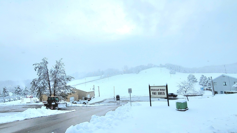 Snow-making operations at Fort McCoy's Whitetail Ridge Ski Area