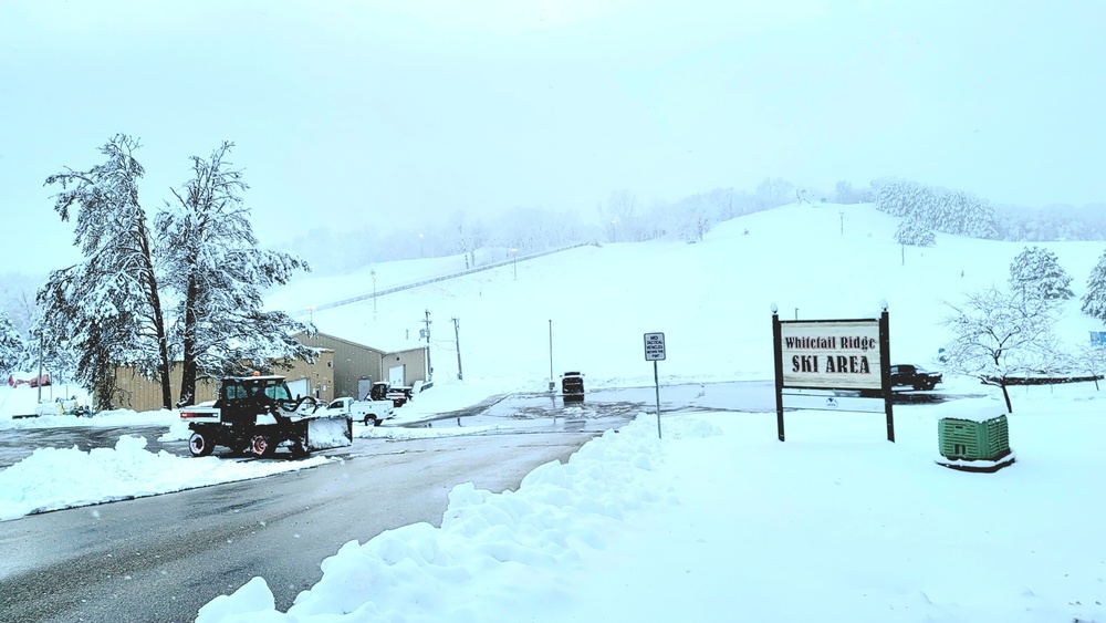 Snow-making operations at Fort McCoy's Whitetail Ridge Ski Area