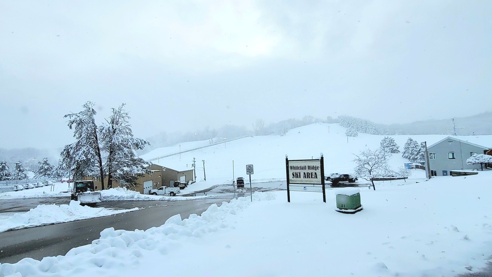 Snow-making operations at Fort McCoy's Whitetail Ridge Ski Area