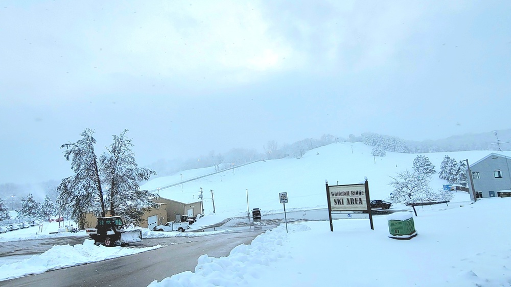 Snow-making operations at Fort McCoy's Whitetail Ridge Ski Area