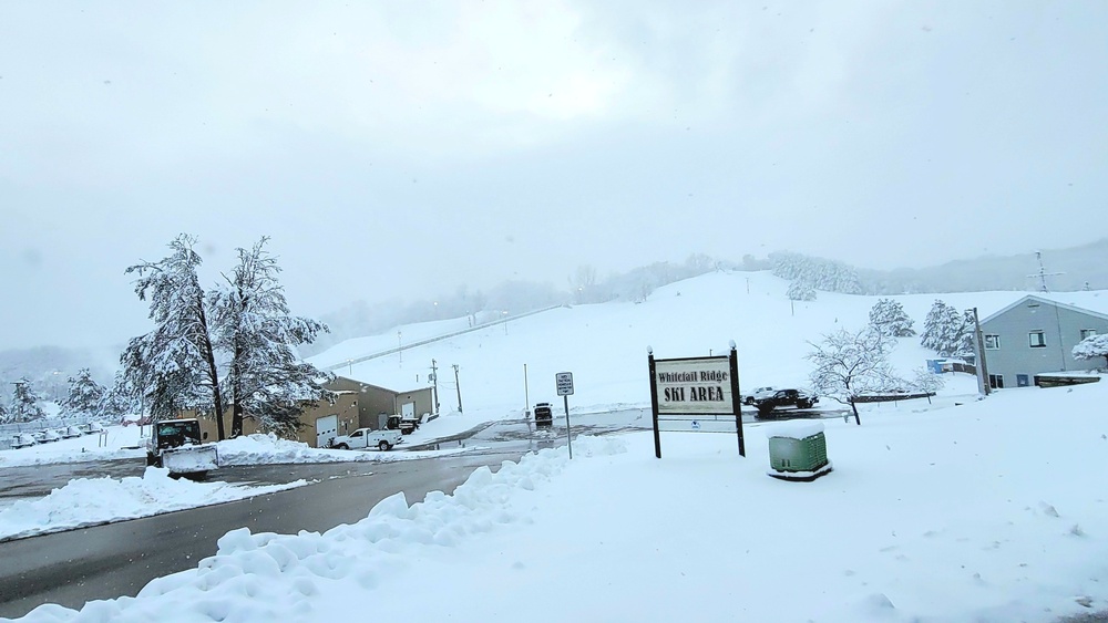 Snow-making operations at Fort McCoy's Whitetail Ridge Ski Area