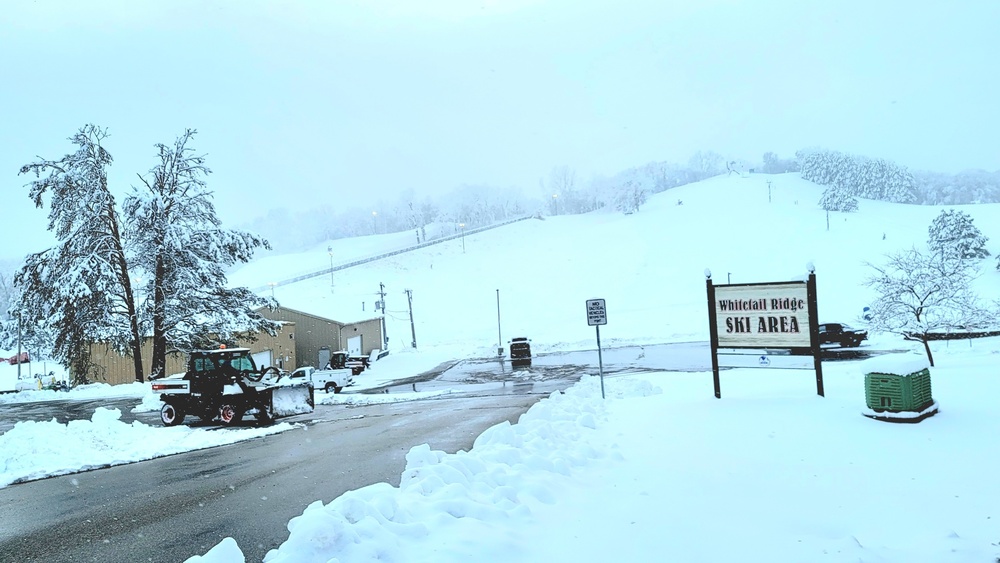 Snow-making operations at Fort McCoy's Whitetail Ridge Ski Area