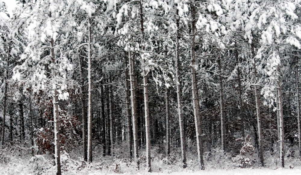 December 2022 snow scenes at Fort McCoy